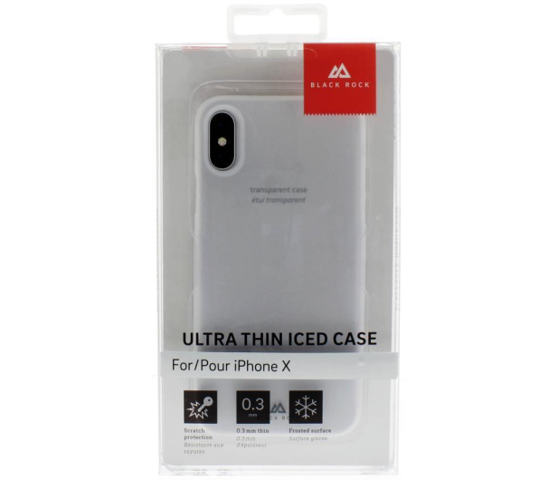 Etui BLACK ROCK Ultra Thin Iced do iPhone X przezroczyste - 1382955 - zdjęcie 4